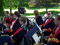 The Band on Hexham bandstand